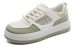 HUANQIU Низкие, износостойкие, противоскользящие, женские, кроссовки для скейтбординга, бежево-зеленые
