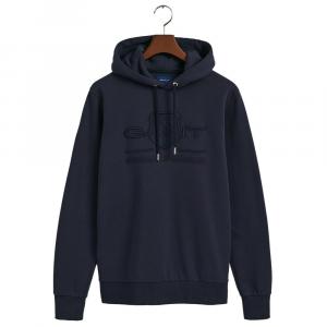 Худи Gant Tonal Regular Fit, синий