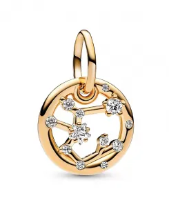 Подвеска-Шарм в виде знака зодиака, покрытая золотом 14 карат Pandora, sagittarius