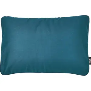 Декоративная подушка Uni однотонная, с застежкой-молнией, наволочка без наполнителя, 1 штука Done., Petrol + unifarben