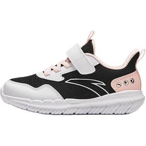 Дышащие, легкие, амортизирующие, низкие кроссовки для детей Antakids, черный/белый/розовый