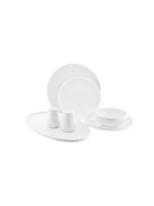 Набор столовых приборов из 27 предметов белого цвета Almina