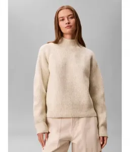 Полуводолазка regular fit Calvin Klein Jeans, бежевый