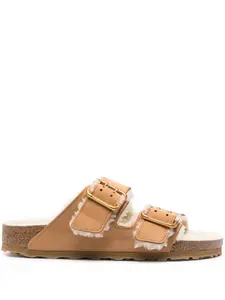 Сандалии Arizona из овчины BIRKENSTOCK, коричневый