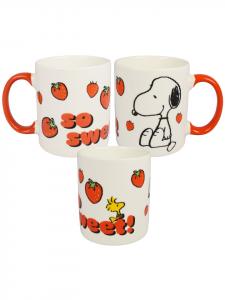 Кружка Peanuts Snoopy, такая милая! Кофейная кружка, 320 мл, красно-белая. Snoopy