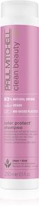 Шампунь Clean Beauty Color Protect с фиолетовыми пигментами для осветленных, холодных тонов светлых волос Paul Mitchell, 250 мл
