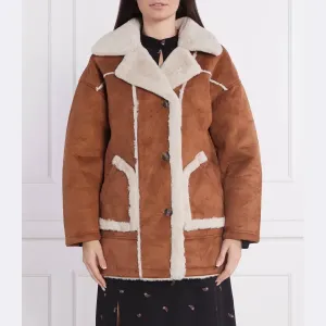 Althea куртка из овчины классического кроя Pepe Jeans London, коричневый