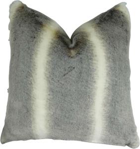 Thomas Collection Подушка Tissavel из искусственного меха шиншиллы серо-бежевого цвета Chinchilla Faux Fur