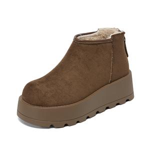 La Chapelle Термостойкие, водонепроницаемые, износостойкие, короткие зимние ботинки, увеличивающие рост, женские, цвета хаки