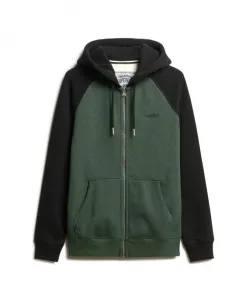 Мужская толстовка на молнии с бейсбольной тематикой, зеленого и черного цвета. Superdry, мультиколор