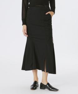 Черная коллаборационная юбка на шнурке