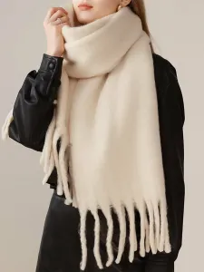 Шарф с бахромой, женский шарф Doux Belle, цвет Beige