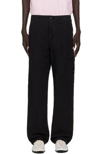 3100011 брюки-карго из органического хлопка рипстоп Stone Island, черный