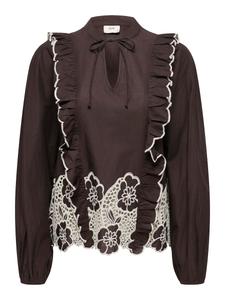 Блуза JDY Holly, шоколадный