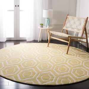 Ковер SAFAVIEH, 214 x 214 см, Chatham Collection Light Gold / Ivory CHT731L ручной работы геометрический премиум шерстяной