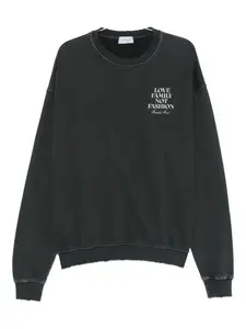 Толстовка с надписью Family First, черный