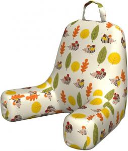 Наволочка для подушки для чтения Ambesonne с изображением ежика, различные осенние листья с разных деревьев, животные, несущие орехи, вдохновленная природой, мягкая, без наполнителя, маленькая, разноцветная., Multicolor