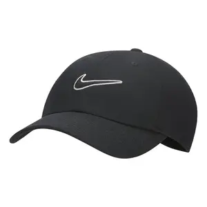 Кепка Nike Club Unstructured Swoosh Cap 'Black', черный
