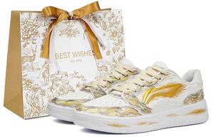 Li-Ning Li Ning Sycee Black Gold Tarot, Apollo, Sun God, Gilded Gold Foil Abrasion Resistant Slip Resistant Low top