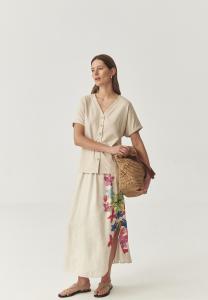 Юбка макси TATUUM, бежевый/меланж