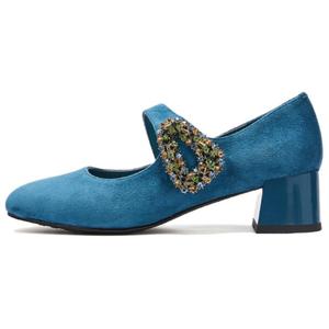 ST&SAT Женские туфли Мэри Джейн фиолетово-голубые, цвет Blue