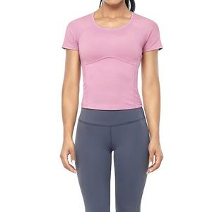 Женский легкий топ с коротким рукавом для йоги и бега Clearflower, Pink