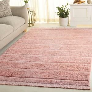 Ковер SAFAVIEH, 183 x 275 см, Easy Care Collection, Pink, ручной работы из хлопка, можно стирать в стиральной машине, идеально для гостиной, столовой, спальни (ECR217U)