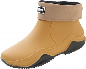 Дождевые ботинки для мужчин и женщин, резиновая обувь, теплые и модные дождевые сапоги для женщин, для рыбалки, мойки автомобилей, кухни, улицы, водонепроницаемая обувь Generic, A-Cotton