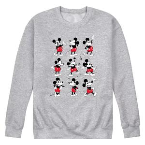 Мужской флисовый свитшот Disney's Mickey Mouse Poses Grid Licensed Character