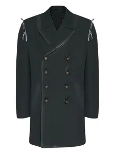 Двубортный пиджак MAISON MARGIELA, черный