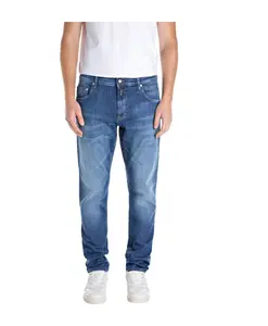 Узкие джинсы из суперэластичного денима Replay, синий