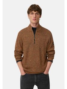 Camel Active Вязаный пуловер с пятнистой текстурой цвета корицы