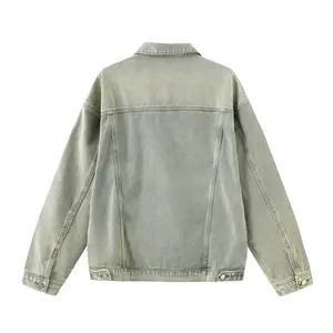 UNKNOWTAL Джинсовая куртка унисекс, Промытая желтая грязь