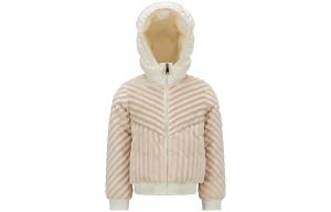 Детская утепленная куртка с капюшоном Moderate Moncler, бежевый