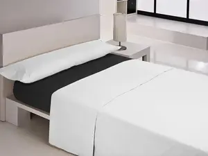 Простыня на резинке MIX COLORS черная для односпального матраса 90 x 200 + 30 см Happy Home