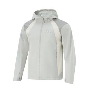 LINING Фитнес куртка тренч мужская серая, Gray
