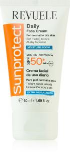 Солнцезащитный дневной увлажняющий крем с SPF 50+ Revuele, 50 мл