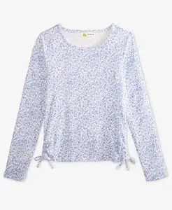 Детская блузка с длинным рукавом и цветочным принтом для девочек 5-18 лет Epic Threads, синий