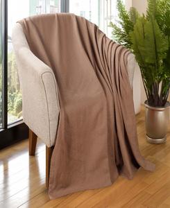 Хлопковый плед Chevron на все сезоны, 50 x 60 дюймов Superior, Taupe