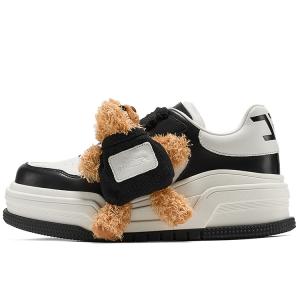 GG CC Tarepanda высотные низкие платформенные скейтерские кроссовки women's GG-CC, черный