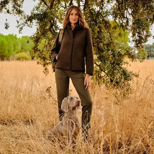 Женская куртка-флисовая подкладка Verhunt, зеленый