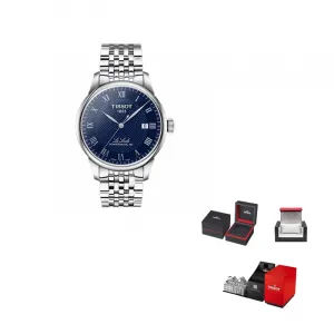 TISSOT Часы Men's Le Locle Collection Watch, Blue Dial