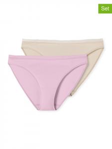 Schiesser Комплект из 2 трусов: бежево-розовые