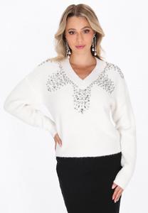 Джемпер faina Jumper, Offwhite/Off-White