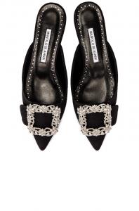 Мюли Maysale 10 Jewel Manolo Blahnik, черный