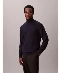 Шерстяная водолазка Regular fit Calvin Klein, синий