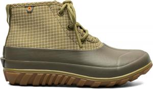 Женские классические повседневные ботинки до щиколотки BOGS с узором в клетку, Olive