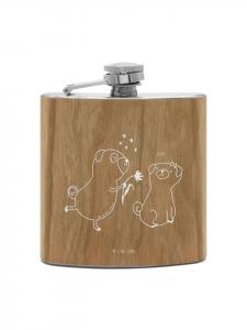 Mr. & Mrs. Panda Фляга Fahrradklingel Streichhölzer ohne Spruch in Weiß