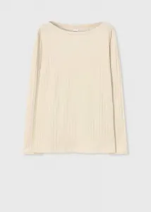 Футболка с длинными рукавами и вырезом-лодочкой