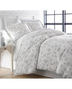 Комплект постельного белья Sweet Florals из 3 предметов, ультрамягкий, размер Full/Queen Southshore Fine Linens, цвет lunar gray